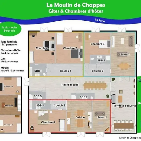 Moulin De Σπίτι διακοπών Chappes (Aube)